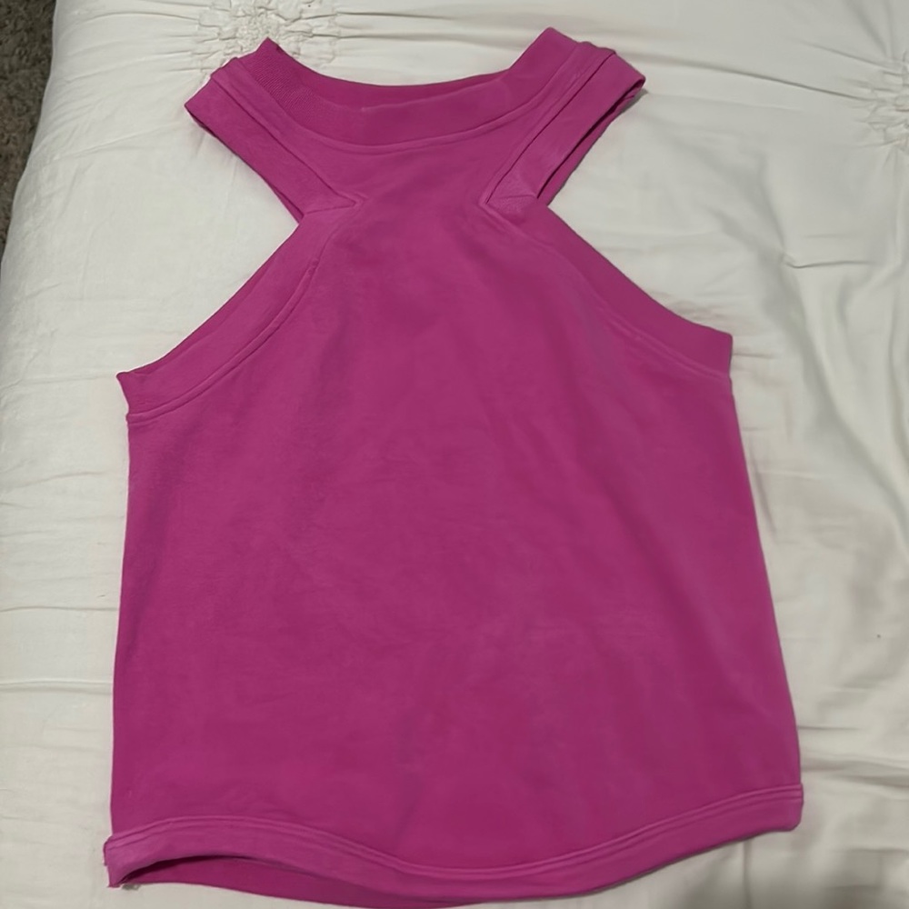 Happily Grey Cross Top Pink Tank